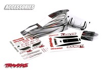 [ TRX-2418 ] Traxxas Body, Bandit VXL, ProGraphix (front and rear)  (Graphics are printed, requirespaint & final color application)window,grill, lights decal sheet