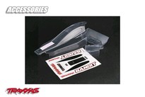 [ TRX-2417 ] Traxxas Body, Bandit (front &amp; rear) (clear, requires painting)/ window, lights, grill decal sheet -TRX2417 