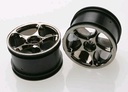 [ TRX-2472A ] Traxxas Wheels, Tracer 2.2" (black chrome) (2) (Bandit rear) 