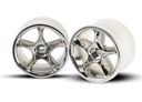 [ TRX-2472 ] Traxxas Wheels, Tracer 2.2" (chrome) (2) (Bandit rear) 