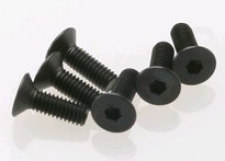 [ TRX-2542 ] Traxxas Screws, 4x12mm countersunk machine (hex drive) (6) -TRX2542 