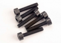 [ TRX-2586 ] Traxxas Head screws, 3x15mm cap-head machine (hex drive) (6) (TRX 2.5) - TRX2586