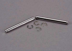[ TRX-2637 ] Traxxas Suspension pins, 31.5mm, chrome (2) w/ E-clips (4) - TRX2637
