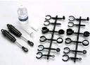 [ TRX-2660 ] Traxxas Big Bore shocks (long) (hard-anodized & Teflon-coated T6 aluminum)   (assembled with TiN shafts) w/o springs (front) (2) -TRX2660 