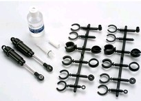 [ TRX-2660 ] Traxxas Big Bore shocks (long) (hard-anodized & Teflon-coated T6 aluminum)   (assembled with TiN shafts) w/o springs (front) (2) 
