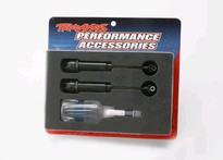 [ TRX-2662 ] Traxxas Big Bore shocks (XX-long) (hard-anodized & Teflon-coated T6 aluminum)  (assembled with TiN shafts) w/o springs (rear) (2) 
