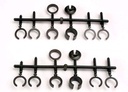 [ TRX-2668 ] Traxxas Spring retainers, upper & lower (2)/ spring pre-load spacers: 1mm (4)/ 1.5mm (2)/ 2mm (2)/ 4mm (2)/ 8mm (2) (Big Bore Shocks) 