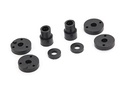 [ TRX-2669 ] Traxxas Piston head set (2-hole (2)/ 3-hole (2))/ shock mounting bushings & washers (2) (Big Bore Shocks) 