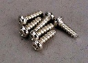[ TRX-2674 ] Traxxas Screws, 2x6mm roundhead self-tapping (6) 