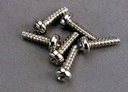 [ TRX-2675 ] Traxxas Screws, 3x10mm roundhead self-tapping (6) 