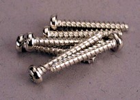 [ TRX-2678 ] Traxxas Screws, 3x20mm roundhead self-tapping (6) -TRX2678 
