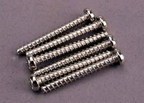 [ TRX-2680 ] Traxxas Screws, 3x25mm roundhead self-tapping (6) -TRX2680 