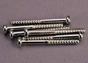 [ TRX-2681 ] Traxxas Screws, 3x30mm roundhead self-tapping (6) -TRX2681 