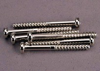 [ TRX-2681 ] Traxxas Screws, 3x30mm roundhead self-tapping (6) -TRX2681 