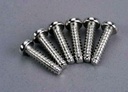 [ TRX-2683 ] Traxxas Screws, 5x20mm roundhead self-tapping (6) -TRX2683 