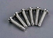 [ TRX-2683 ] Traxxas Screws, 5x20mm roundhead self-tapping (6) -TRX2683 