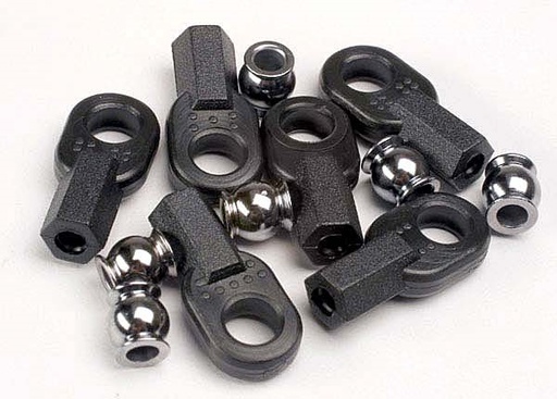 [ TRX-2742 ] Traxxas Rod ends, long (6)/ hollow ball connectors (6) -TRX2742 