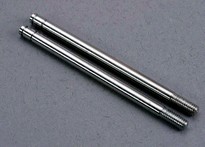 [ TRX-2765 ] Traxxas Shock shafts, steel, chrome finish (X-long) (2) 