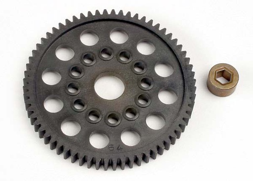 [ TRX-3164 ] Traxxas Spur gear (64-Tooth) (32-Pitch) w/bushing -TRX3164 