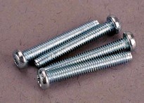 [ TRX-3189 ] Traxxas Screws, 2.5x19mm roundhead machine screws (4) -TRX3189 