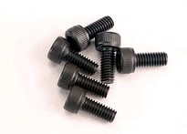 [ TRX-3215 ] Traxxas Screws, 2.5x6mm cap-head machine (hex drive) (6) -TRX3215 