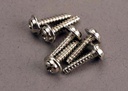 [ TRX-3286 ] Traxxas Screws, 3x12mm washerhead self-tapping (6) 