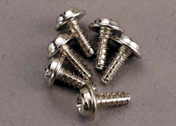 [ TRX-3290 ] Traxxas Screws, 3x8mm washerhead self-tapping (6) 