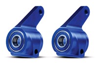 [ TRX-3636A ] Traxxas Steering blocks, Rustler/Stampede/Bandit (2), 6061-T6 aluminum (blue-anodized)/ 5x11mm ball bearings (4) -TRX3636A