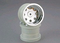[ TRX-3673 ] Traxxas Wheels, chrome (2.2'') (front) (2)-TRX3673 