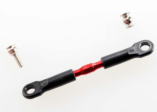 [ TRX-3737 ] Traxxas Turnbuckle, aluminum (red-anodized), camber link, front, 39mm (1) (assembled w/rod ends)/hollow balls (2)(See part 3741X for complete camber link set) -TRX3737 