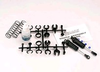 [ TRX-3760 ] Traxxas Ultra Shocks (black) (long) (complete w/ spring pre-load spacers &amp; springs) (front) (2) -TRX3760 