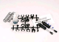 [ TRX-3760 ] Traxxas Ultra Shocks (black) (long) (complete w/ spring pre-load spacers & springs) (front) (2) -TRX3760 