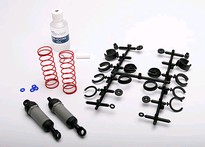 [ TRX-3760A ] Traxxas Ultra Shocks (grey) (long) (complete w/ spring pre-load spacers & springs) (2) -TRX3760A