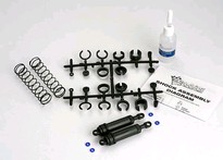 [ TRX-3762 ] Traxxas Ultra Shocks (black) (xx-long) (complete w/ spring pre-load spacers & springs) (rear) (2) -TRX3762 