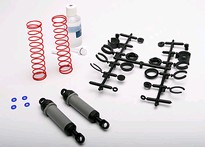 [ TRX-3762A ] Traxxas Ultra Shocks (grey) (xx-long) (complete w/ spring pre-load spacers & springs) (rear) (2) -TRX3762A