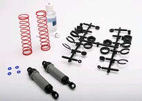 [ TRX-3762A ] Traxxas Ultra Shocks (grey) (xx-long) (complete w/ spring pre-load spacers &amp; springs) (rear) (2) 