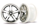 [ TRX-3774 ] Traxxas Wheels, Jato Twin-Spoke 2.8" (chrome) (electric rear) (2) -TRX3774 