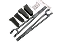 [ TRX-3927X ] Traxxas Hold downs, battery, left & right (2)/ foam spacers (4) (allows for installation of taller, multi-cell batteries) 