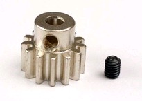 [ TRX-3943 ] Traxxas Gear, 13-T pinion (32-p) (mach. steel)/ set screw 