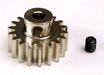[ TRX-3948 ] Traxxas Gear, 18-T pinion (32-p) (mach. steel)/ set screw -TRX3948 