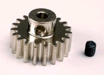 [ TRX-3949 ] Traxxas Gear, 19-T pinion (32-p) (mach. steel)/ set screw 