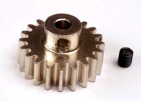 [ TRX-3951 ] Traxxas Gear, 21-T pinion (32-p) (mach. steel)/ set screw -TRX3951 