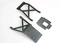[ TRX-4133 ] Traxxas Skid plates (f&r)/ fiberglass transmission spacer plate -TRX4133 