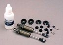 [ TRX-4760 ] Traxxas Shocks, long (hard-anodized & Teflon-coated T6 aluminum) w/o springs (front) (2) -TRX4760 
