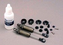 [ TRX-4760 ] Traxxas Shocks, long (hard-anodized & Teflon-coated T6 aluminum) w/o springs (front) (2) -TRX4760 