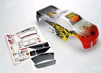 [ TRX-4911X ] Traxxas Body, T-Maxx, ProGraphix (replacement for the painted flames body. Graphics are painted, requires paint & final color application.) 