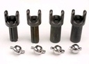[ TRX-4949X ] Traxxas Half shafts, short (Heavy-duty) (external-splined (2) & internal-splined (2))/ metal u-joints (4) 