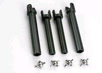 [ TRX-4951X ] Traxxas Half shafts, long (Heavy-duty) (external-splined (2) & internal-splined (2))/ metal u-joints (4) 