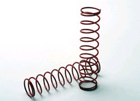 [ TRX-4957 ] Traxxas Springs, red (for Ultra Shocks only) (2.5 rate) (f/r) (2) 