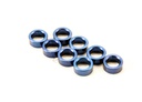 [ TRX-5133A ] Traxxas Spacer, pushrod (aluminum, blue) (use with 5318 or 5318X pushrod and 5358 progressive 2 rockers) (8) 